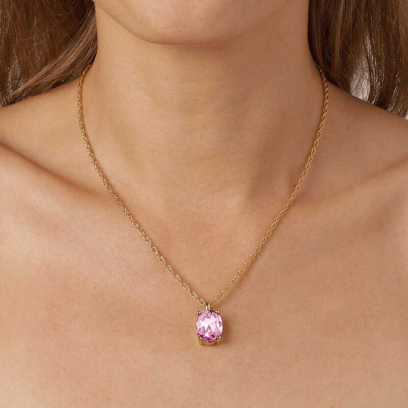 Dyrberg Kern Barga Necklace Gold Light Rose image number 1